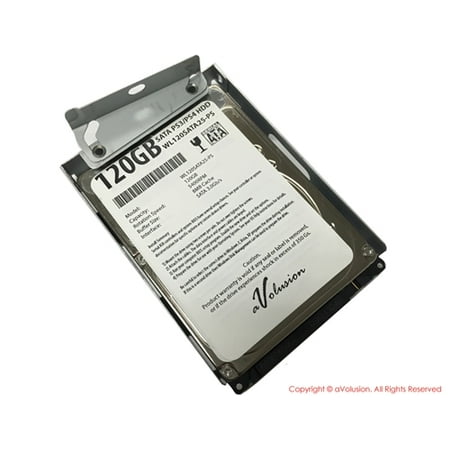 Avolusion 120GB 2.5" SATA (PS3) Playstation3 Hard Drive (PS3 Super Slim CECH-400x Series) + HDD Mounting Bracket - 2 Years Warranty