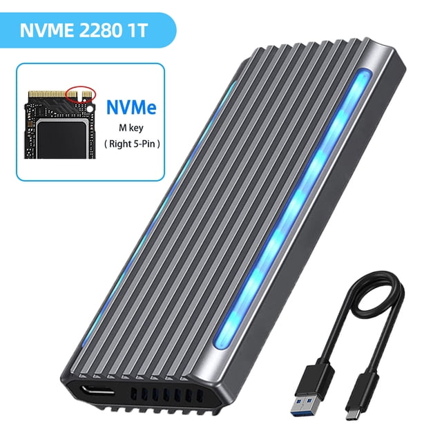 Disco duro de computadora M.2 RGB 128GB 256GB 512GB 1TB 2TB SSD Unidad de disco duro tipo C Likrtyny Para estrenar