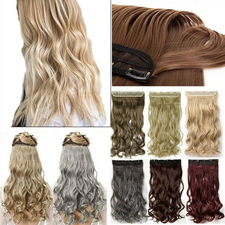 S Noilite Synthetic Fiber Clips In On Hair Extension 3 4 Full Head