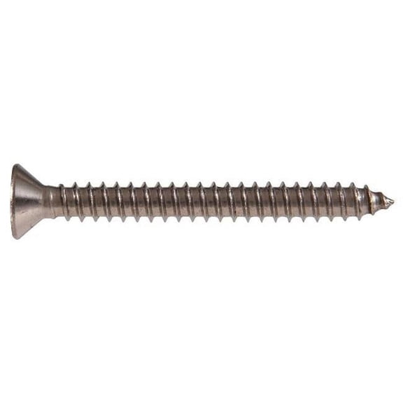 823547 14 x 2.5 in. Phillips Flat Head Sheet Metal Screws Stainless Steel - Box of 50