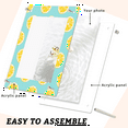 thumbnail image 4 of Acrylic Picture Frame, Vertical Standing Frame for 4x6 5x7 8x10 Photos, Clear Tabletop Decor(Lemon Pattern), 4 of 10