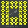 thumbnail image 1 of Dog Paw Prints 32-Pack | Each paw 2.5-Inches By 2.25-Inches | Yellow Vinyl, 1 of 1