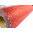 thumbnail image 1 of INTBUYING 1yard Glitter Heat Transfer Vinyl Film Heat Press Cutter Plotter (Red), 1 of 4