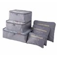 thumbnail image 1 of 6 Set Packing Cubes,Travel Luggage Packing Organizers Set with Laundry Bag for Travel, 1 of 7