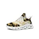 thumbnail image 1 of Zapatillas deportivas de lujo con diseño barroco y estampado floral dorado para hombre y mujer, de alta calidad, con cordones de malla, hechas a medida., 1 of 6