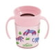 thumbnail image 1 of Vaso entrenador Dr Brown's 7oz 360° rosa niña con asa, 1 of 14