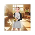 thumbnail image 2 of Sunny Fashion Girls Dress Gray Cat Print 3D Graphic Basic Tunic Long Sleeve Playwear Daily Comfortable 6 Years, 2 of 7