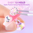 thumbnail image 6 of RAGUPEL Press on Nails Stand: Clear and Pink Nail Holder for Painting Nails,Stands for Art Display Practice,Magnetic Clear Glitter Flower Fake Holders with Reusable Adhesive Putty for Home Salon Diy, 6 of 7