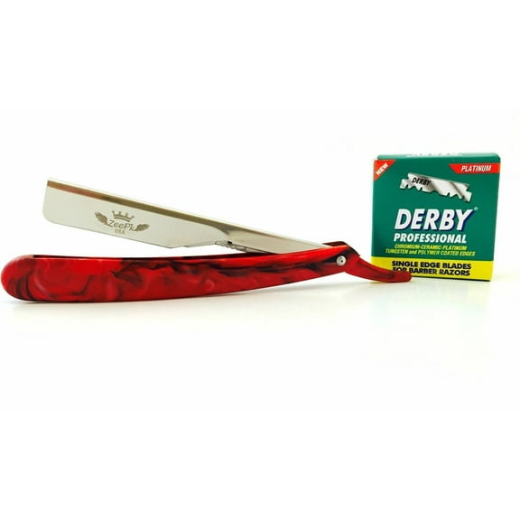 BARBER SALON STRAIGHT CUT THROAT WET SHAVING SHAVETTE RAZOR NAVAJA WITH BLADES