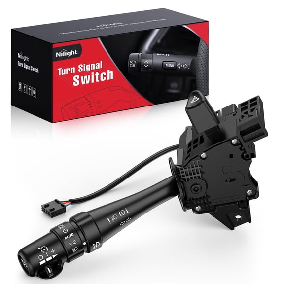 Nilight Turn Signal Switch Compatible with 2006 2007 2008 Pontiac Grand Prix w/Fog Lights Windshield Wiper Combination Dimmer Lever Switches with Cruise Control