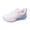 Pink-#001, variant on Dweltoz Women's Breathable Mesh Running Shoes Lace Up Athletic Walking Sneakers Thick Sole Low Top Casual Gym Shoes,Blue 6.5