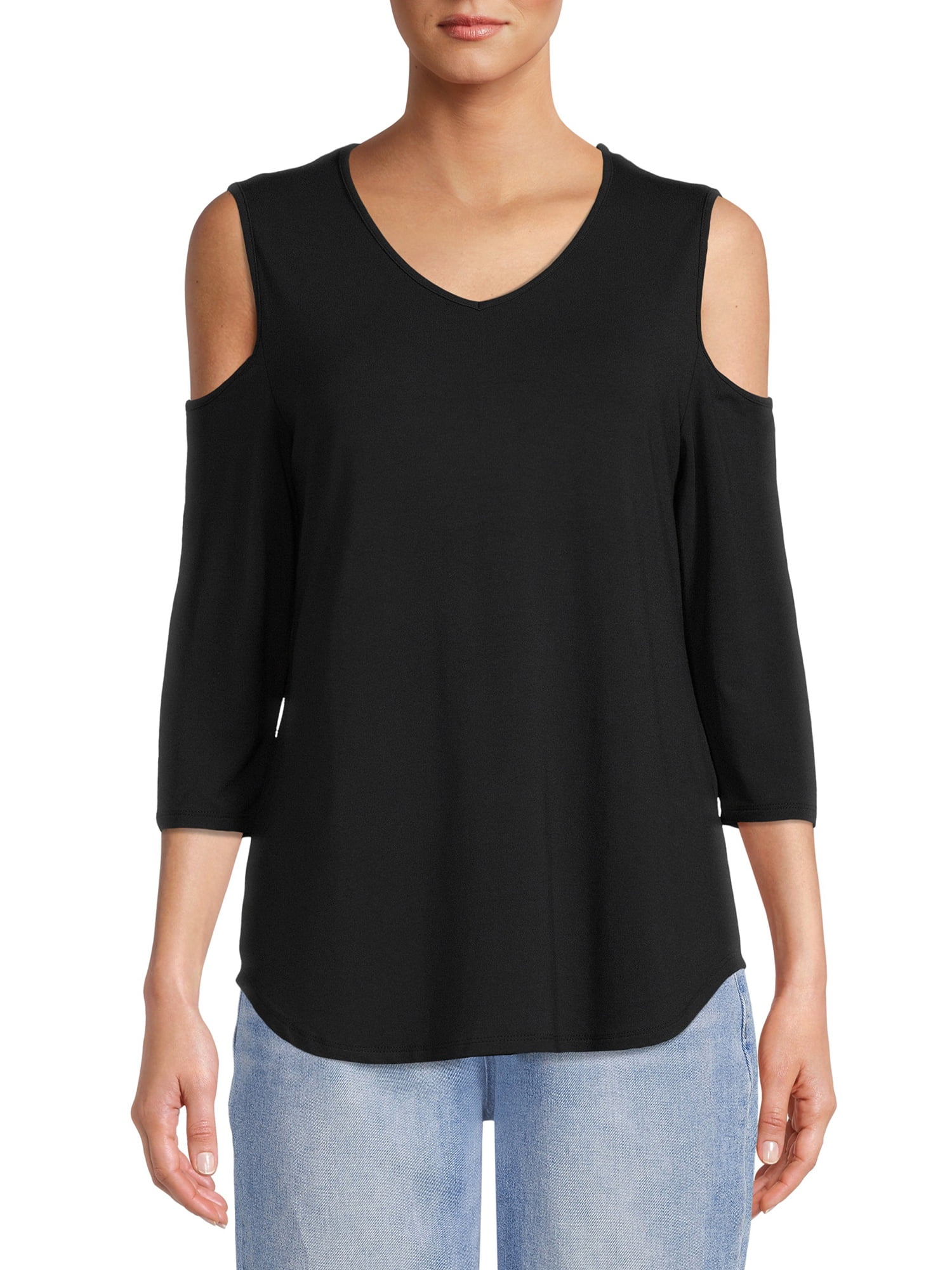 Nine.Eight Women’s Cold Shoulder Blouse