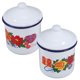 thumbnail image 3 of 2 piezas Cacupa de té de esmalte suave Topicón de comedor de té chino contenedor de bebida vintage, 3 of 5