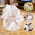 thumbnail image 1 of BotaniNest Suitable For Small And Medium Sized Dogs Featuring Cat And Prints Shirts Long Sleeved Ruffled Puppy And Pajamas., 1 of 6