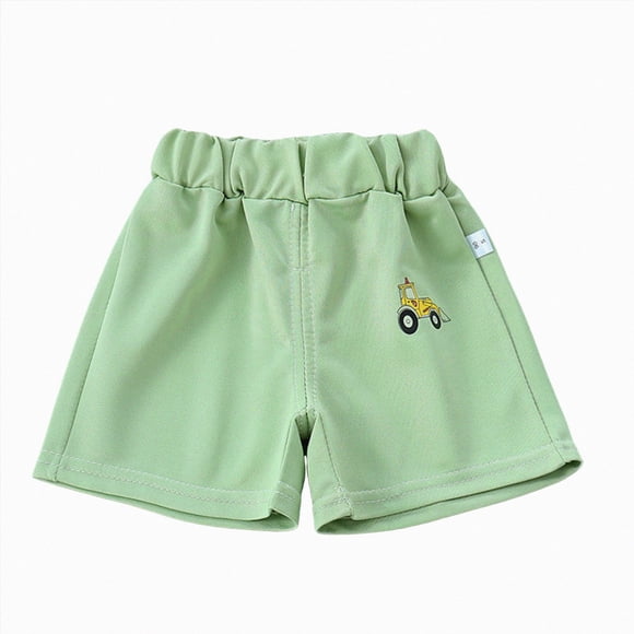 Zanarzt Shorts pour Filles Shorts pour Tout-Petits Short pour Enfants Couleur Unie Printemps Été Mode Bébé Petits Shorts Décontractés pour Enfants, Vert, 12-24 Mois