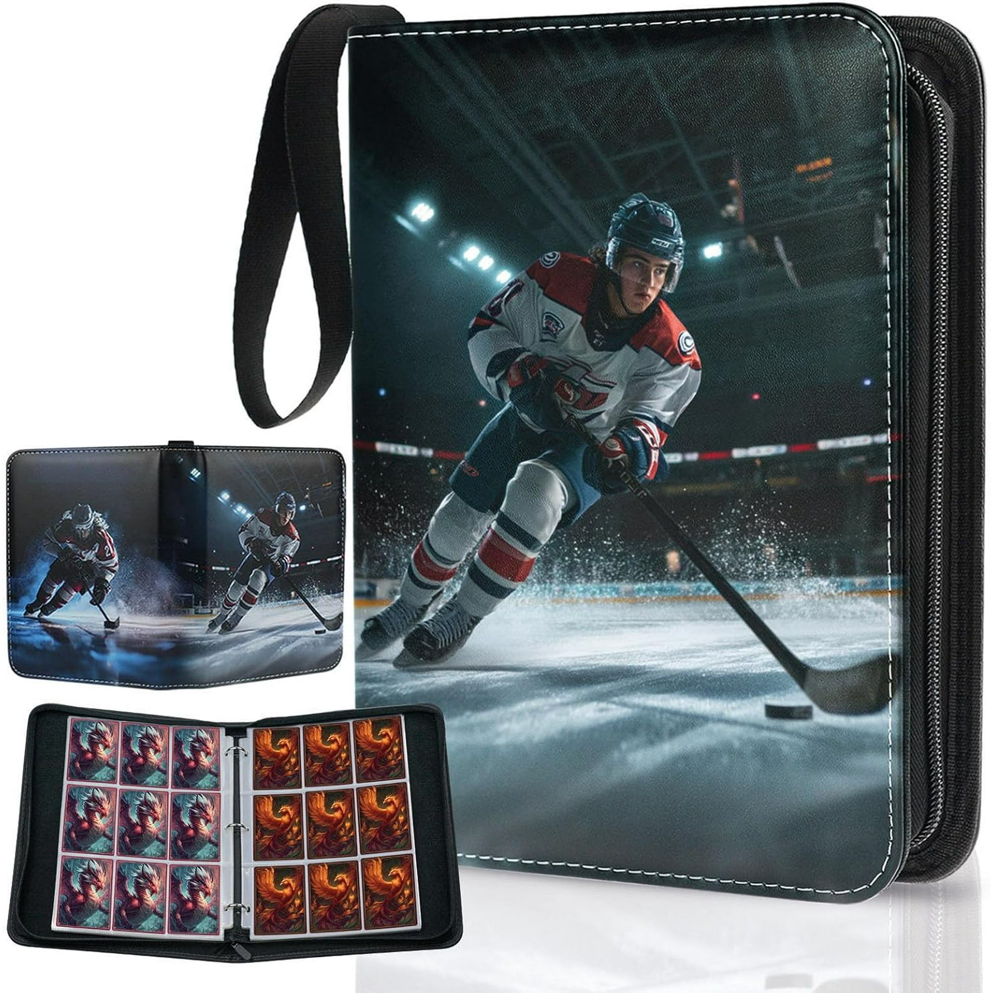 xianyou-Hockey Card Binder, 9 Pocket Trading Card Binder Fits 900 Cards  with 50 Removable Sleeves, Portable Collection Card Holder Album Book for  Baseball, Football, Sports Cards, Boys Girls Gift - Walmart.ca