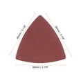 thumbnail image 2 of Unique Bargains 120 Packs 320 Grits 80mm Aluminum Oxide Triangular Hook & Loop Sandpapers Sanding Pads, 2 of 6