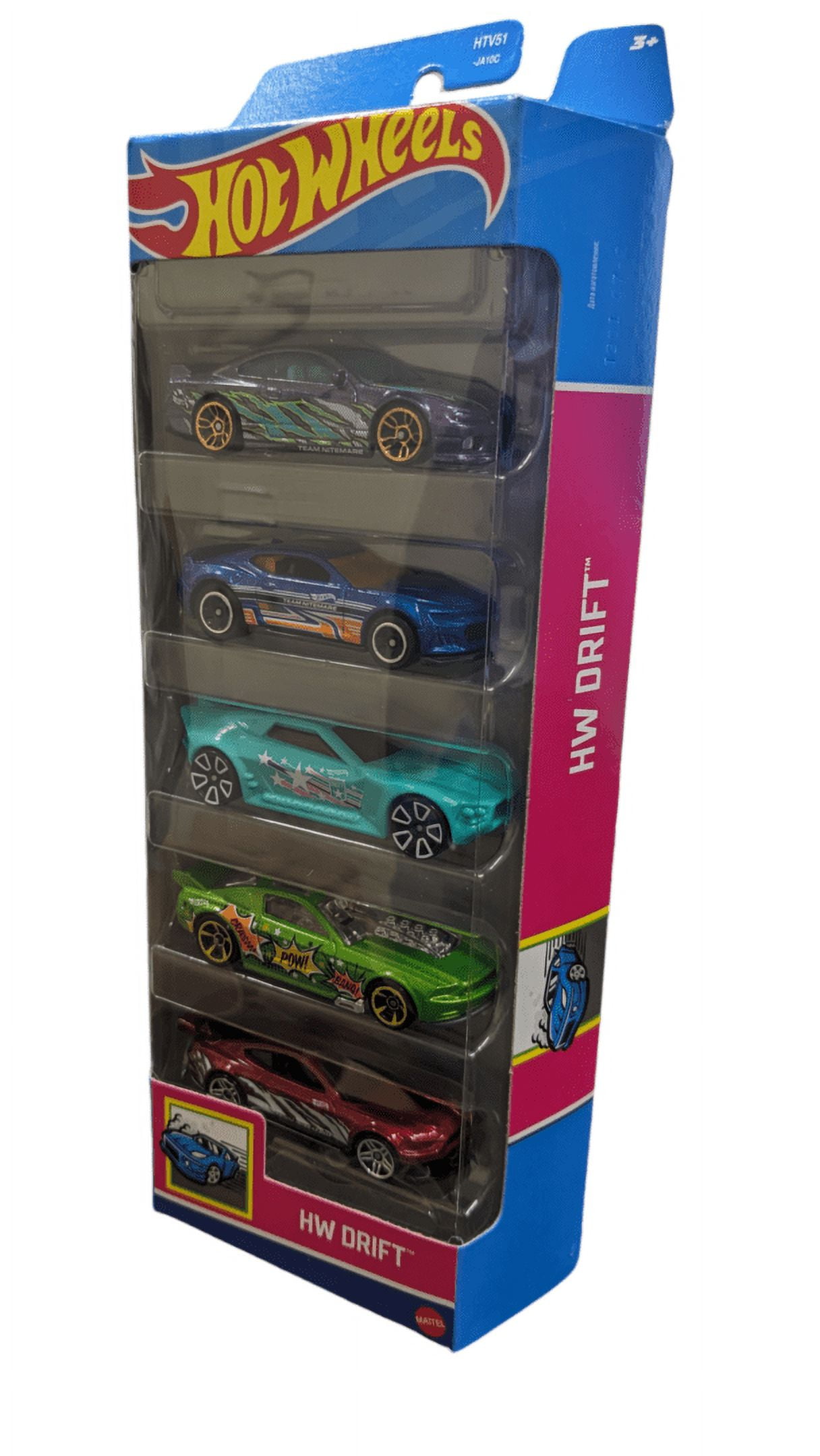 Mattel Hot Wheels HW DRIFT 5-Pack: Corolla, Viper, Charger