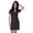 Black, variant on Moomaya Printed MidiDressFor Women Short Sleeves Above Knee-Length Summer Casual Dresses