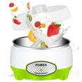 thumbnail image 1 of Pequeña máquina de yogur, Mini máquina automática de yogur, regalos para hombres y mujeres, ahorro de energía, herramientas de yogur DIY para el hogar Revestimiento de acero verde, 1 of 7