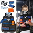 thumbnail image 2 of Kit de Chalecos Militares Para Niños, Recarga de Disparos de Dards Revista Clip Muñequera para La Mano para AL Aire Libre, 2 of 8