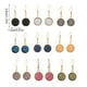 thumbnail image 5 of 1 par de pendientes colgantes chapados en Drusy, colgantes redondos, accesorios de joyería multicolor, regalos femeninos, decoraciones para Ropa, zapatos y accesorios Miscelánea Azul oscuro Minnieouse AP009627-05B, 5 of 6