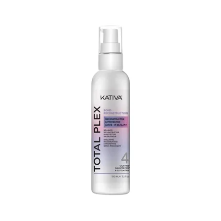 Kativa Total Plex Leave-In Spray 100 mL – Nano Bond Complex for Smooth, Shiny, Frizz-Free, Detangled Hair