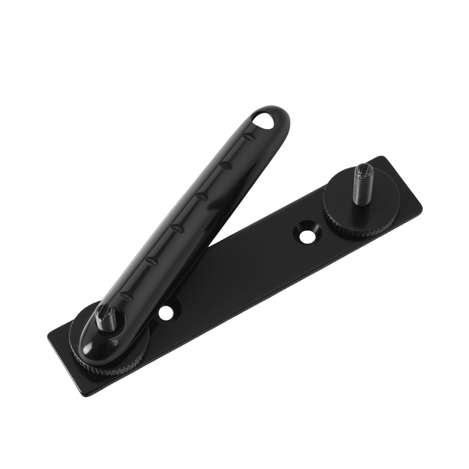 LOOKSEVEN Adjustable Fixed Electric Guitar Bridge with Cover-Black