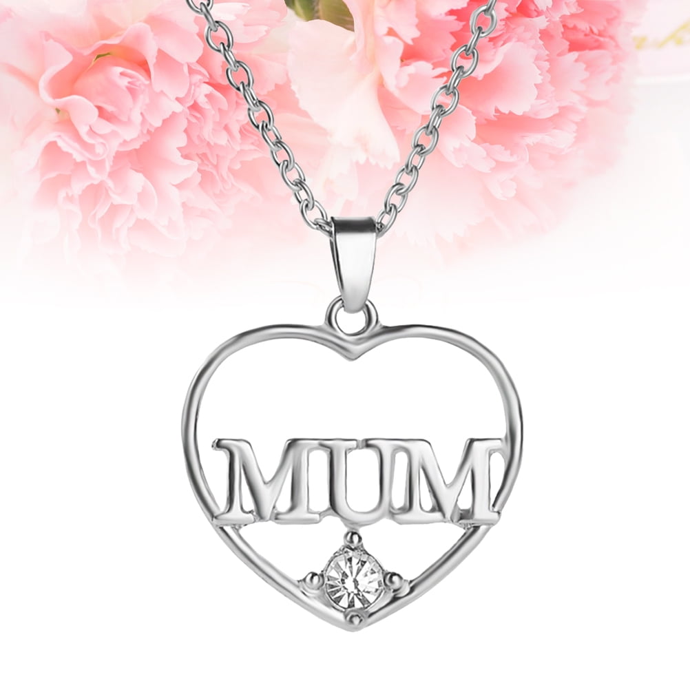 Sterling Silver Quote Necklace - I Love You Mummy - The Perfect Keepsake  Gift