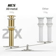 thumbnail image 4 of KES Bathroom Sink Drain Gold Pop Up Drain Stopper Without Overflow, Brushed Brass, 4 of 10