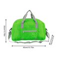 thumbnail image 3 of Lightweight Foldable Gym Duffle Bag with Separate Shoe Compartment Water Bottle Pocket Detachable Strap for Travel Sports Weekend Trip,Light Green, 3 of 7
