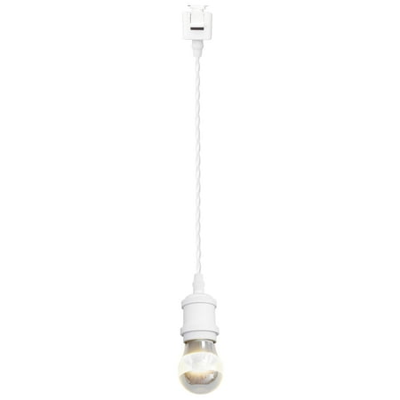 

Kiven Anti Glare J-Type Track Lighting Pendants 1-Light J Track Pendant Lights Industrial J Track Light Pedant for Kitchen Restaurant Hallway White