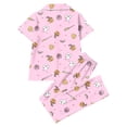 thumbnail image 5 of JAJAHO Women Halloween Pajamas Set 2 Piece Pjs Pumpkin Ghost Printed Short Sleeve Button Shirt With Pants Set, 5 of 5
