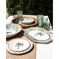 thumbnail image 3 of Rainforest Palm Melamine Octagonal Platter - Green - 16" x 12", 3 of 4