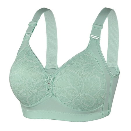 JGTDBPO Wireless Bras For Women No Underwire Bras Lace Gathered Together One-Piece Breathable And Comfortable Bra Brassiere Sports Bra Minimizer Extra-Elastic Bra Everyday Bra