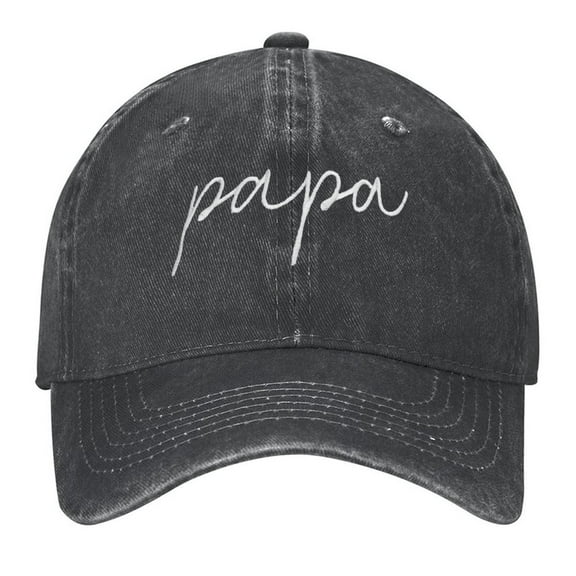 Papa Hat Print Vintage Wash Dad Hat Adjustable Curved Brim Baseball Cap,Made In USA,Casual Outdoor Sports Fishing Cap for Men and Women