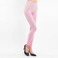 thumbnail image 4 of Arlun Shiny Fish Scale Printed Leggings for Women High Waisted Stretch Tight Pants Stylish Leather Slim Fit Bodycon Pants 2026 Carnival Holiday Outfits Pink One Size, 4 of 5