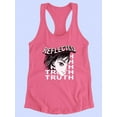 thumbnail image 3 of Reflected Truth Anime Girl Racerback Tank Women -Image by Shutterstock, Female x-Small, 3 of 4