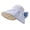 Blue, variant on Women’s Rear Bow Wide Brim Sun Bucket Cap with Gathered Crown Tailoring for Weekend Outings Yellow