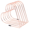 thumbnail image 5 of Libro decorativo Stand Office Book Storage Rack Bookend creativo en forma de corazón (oro rosa), 5 of 5