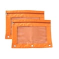 thumbnail image 2 of Dvruxg 2 Pcs Pencil Pouch, Three-hole Pencil Case Single Zipper Transparent PVC Document Storage Bag, Large Capacity Pencil Pouch with Zipper Clear Binder Pencil Case, 2 of 5