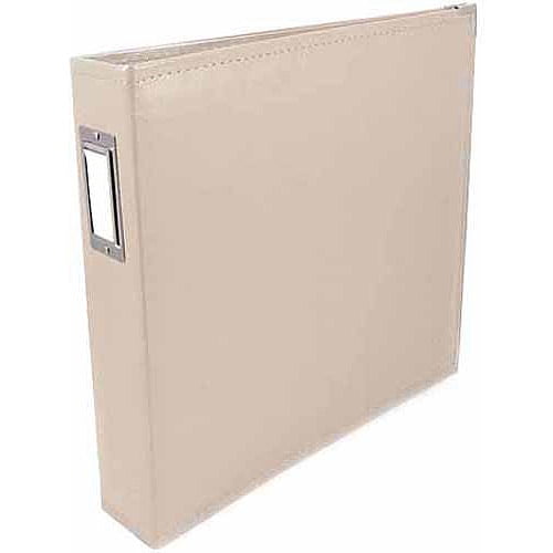 We R Faux Leather DRing Binder 12"X12"Greige