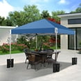thumbnail image 4 of Aoodor 12'x12'  Pop-Up Canopy Tent with Roller Bag, Outdoor Portable Instant Shade - Blue, 4 of 12