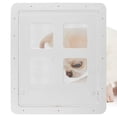 thumbnail image 4 of kusrkot 4 Way Dog Cat Kitten Door Lockable Safe for Screen Mini Access Door L White L, 4 of 8
