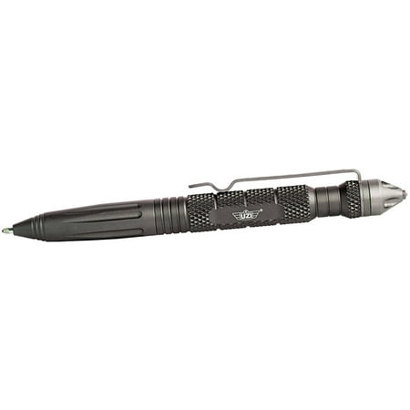 Glass Breaker Pen with Ultra Durable Aircraft Aluminum, Carbide Tip Glass Breaker and Cuff Key, UZI, Gun Metal