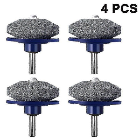 4pcs Lawn Mower Blade Sharpener Universal For Any Power Hand Drill best gift