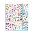 thumbnail image 4 of Tatuajes temporales ZHCH 32 hojas purpurina unicornio sirena mariposa impermeables, 4 of 5