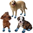 thumbnail image 5 of Botas para perros, botas protectoras para perros, 2 piezas, zapatos para perros, forro antideslizante transpirable (m, azul lago), 5 of 5