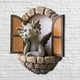 thumbnail image 3 of Escultura de dragón para decoración de pared de patio, hermosa estatua de dragón de resina para jardín, pequeño dragón meditando frente a la ventana, figuras artísticas decorativas, 3 of 4