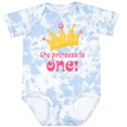 thumbnail image 3 of Inktastic Cute Princess is One 1st Birthday Girls Baby Bodysuit, 3 of 5